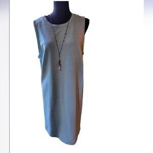 NWT Sleeveless wrinkle-free sky blue dress
